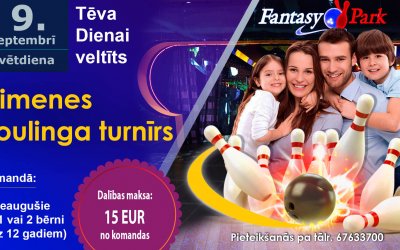 Ģimenes boulinga turnīrs “Tēva Diena”