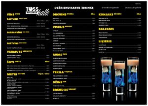 Toss Boulings Dzērienu karte