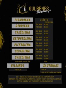Gulbenes boulings cenas