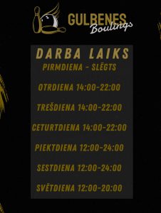 Gulbenes boulings darba laiks