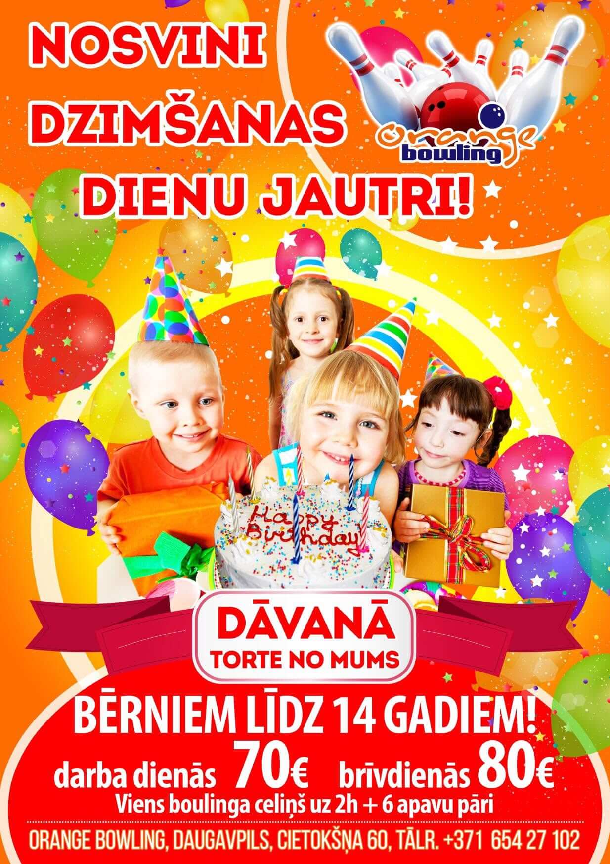 Orange boulings akcija