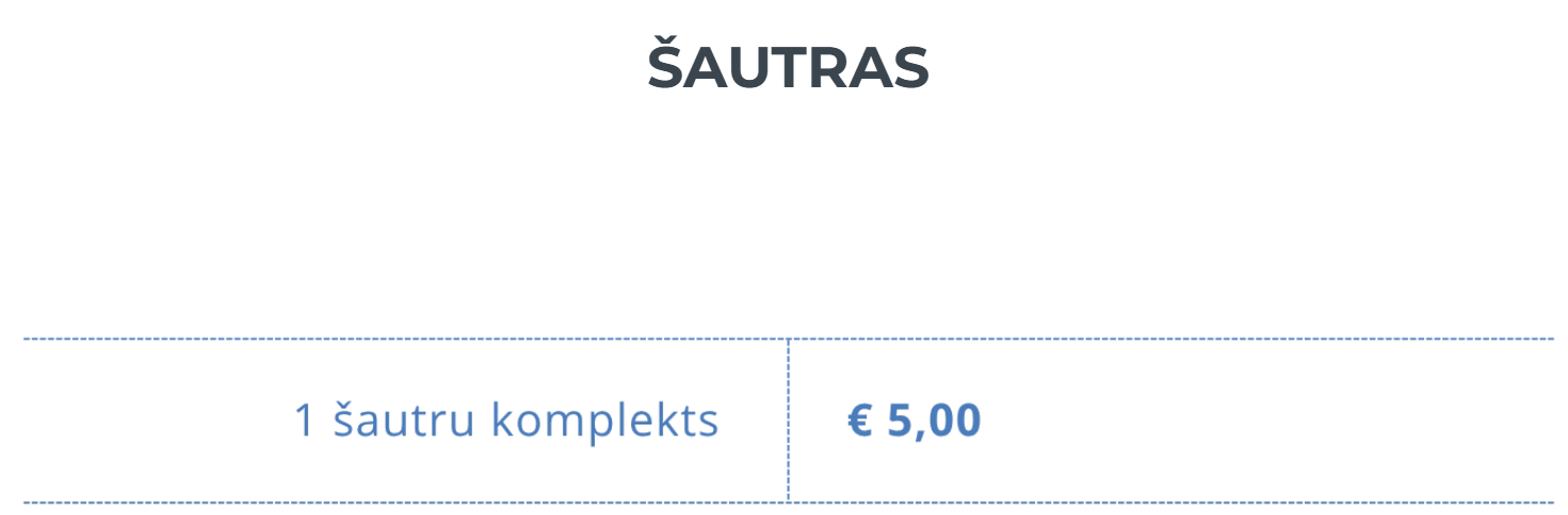 Šautriņas cena