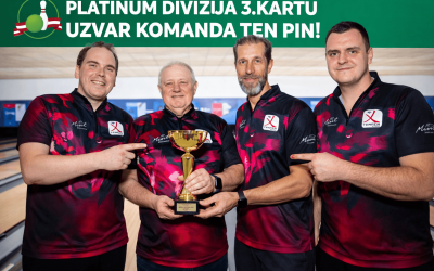 Platinum divīzijā 3.kārtu uzvar komanda Ten Pin